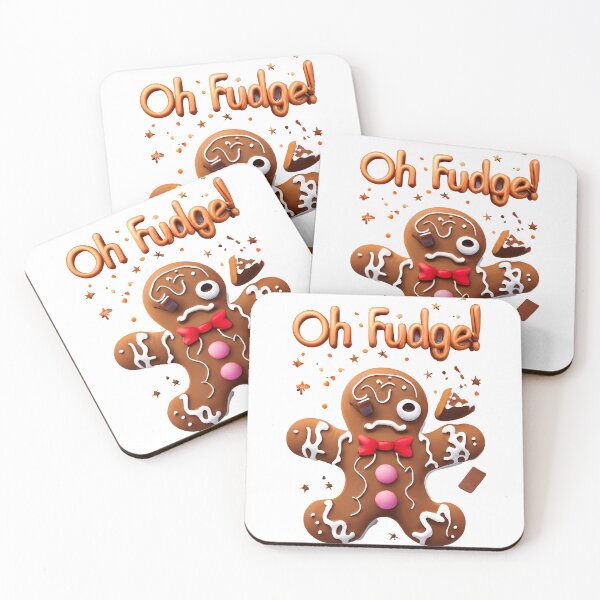 Item preview, "Oh Fudge!" - Funny gingerbread mishap designed and sold by Justin Haas.