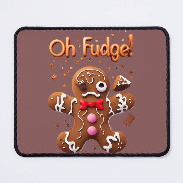 Item preview, "Oh Fudge!" - Funny gingerbread mishap designed and sold by Justin Haas.