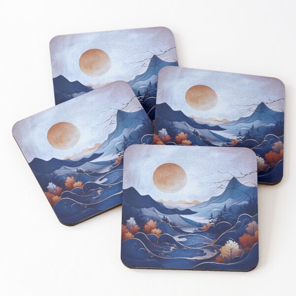 Item preview, Full Red Moon Over The Mountains designed and sold by Maria Angelica Maira.