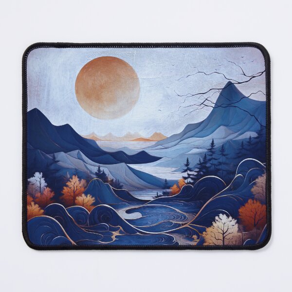 Item preview, Full Red Moon Over The Mountains designed and sold by Maria Angelica Maira.