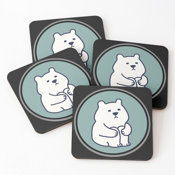 Item preview, a bear pattern, a crouching bear, Mint background designed and sold by zzzozzo.