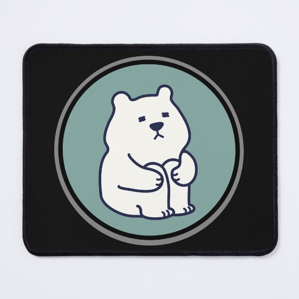 Item preview, a bear pattern, a crouching bear, Mint background designed and sold by zzzozzo.