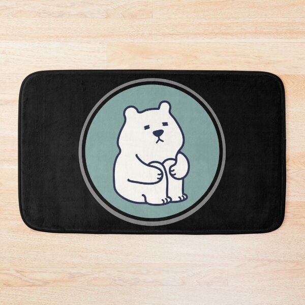 Item preview, a bear pattern, a crouching bear, Mint background designed and sold by zzzozzo.