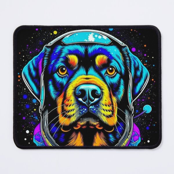 Item preview, Brave Rottweiler from the Galaxy psychedelic design designed and sold by PuppyFriend.