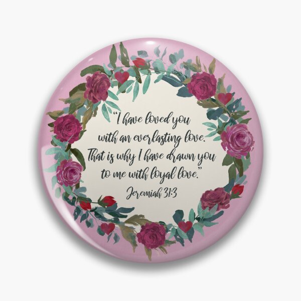 Item preview, Jeremiah 31:3 (Roses) designed and sold by Paper Bee Gift Shop.