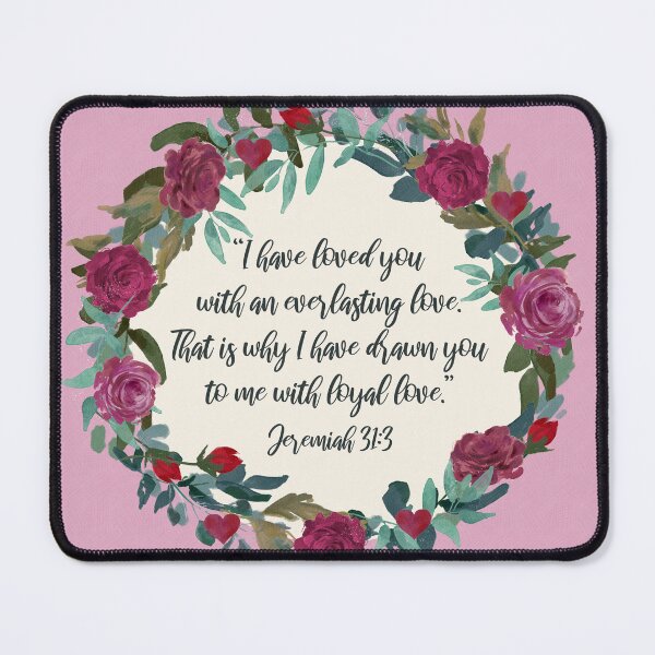 Item preview, Jeremiah 31:3 (Roses) designed and sold by Paper Bee Gift Shop.
