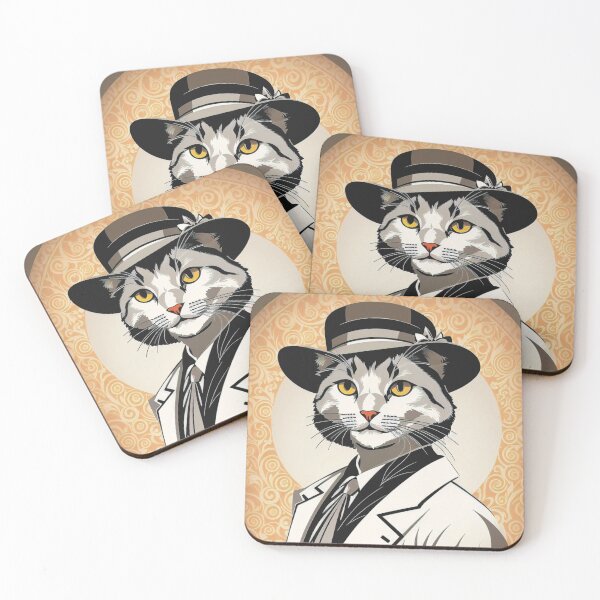 Item preview, Vintage 1940s Cat in a Suit designed and sold by Retro Salt.