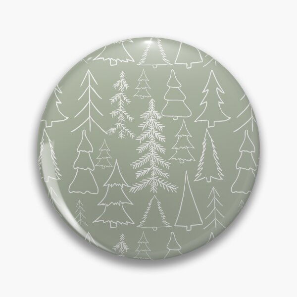 Item preview, Sage Green Pine Woodland Pattern designed and sold by ArtMeetsPizza.