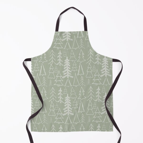 Item preview, Sage Green Pine Woodland Pattern designed and sold by ArtMeetsPizza.