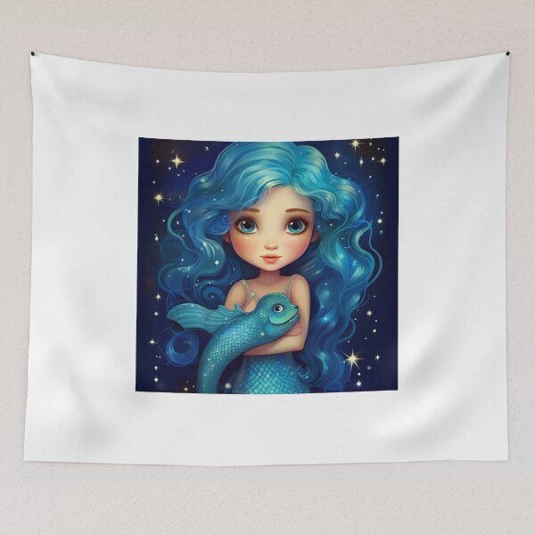 Item preview, cartoon  mermaid  girl  designed and sold by aiphotosart.