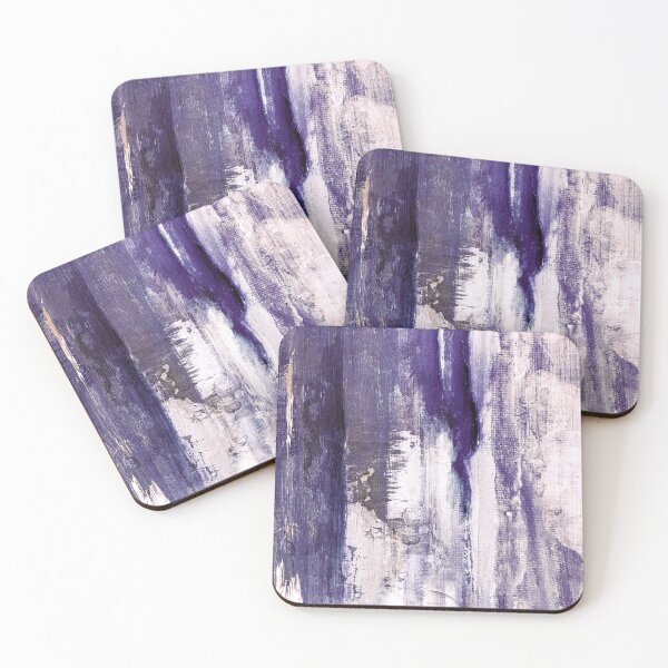 Item preview, Amethyst-Purple Colors And Creamy White Abstract Painting designed and sold by DEC02.