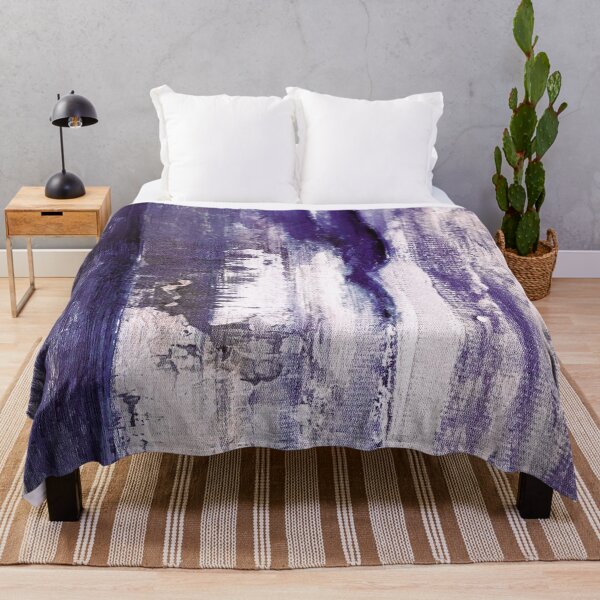 Item preview, Amethyst-Purple Colors And Creamy White Abstract Painting designed and sold by DEC02.