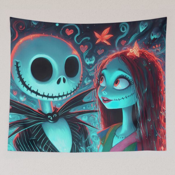 Item preview, nightmare before christmas jack and sally designed and sold by ururuty.