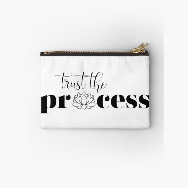 Item preview, trust the process | lotus flower | black and white designed and sold by sassandsun.