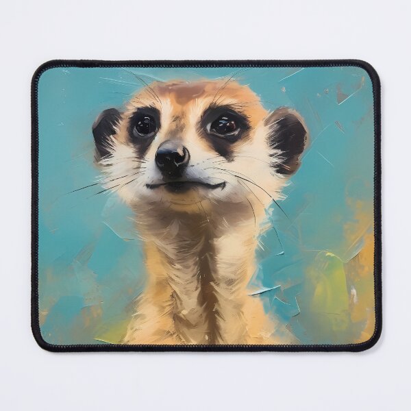 Item preview, A Cheeky Inquisitive Meerkat Standing Guard  Portrait designed and sold by CGSGraphics.