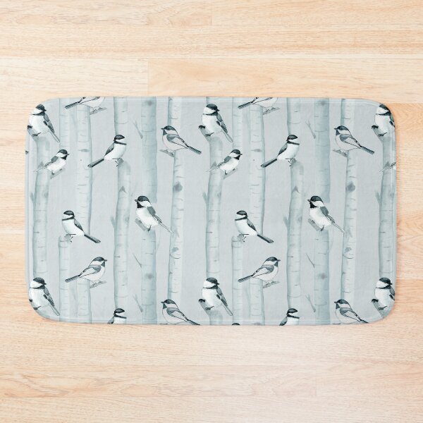 Item preview, Chickadees and Birch Trees designed and sold by ReesaAnneArt.
