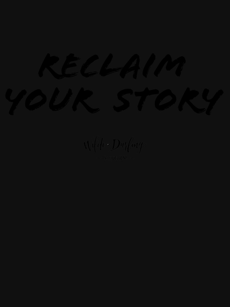 Thumbnail 7 of 7, Active T-Shirt, Reclaim your story (Black) designed and sold by WildeandDarling.