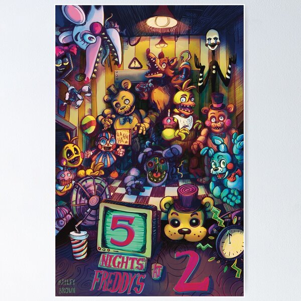 FNAF-Ultimate Group Game Poster Horror Game Figure Canvas Painting