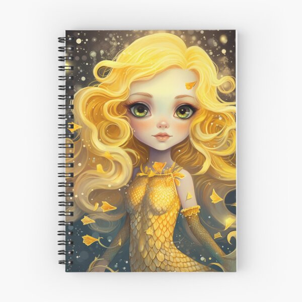 Item preview, A cartoon yellow mermaid girl designed and sold by aiphotosart.