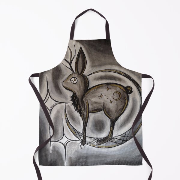 Item preview, Jackalope with moon and stars designed and sold by BerryPecanArts.