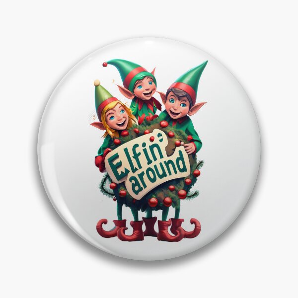 Item preview, Elfin' Around - Joyful Elves Spreading Holiday Cheer designed and sold by Justin Haas.