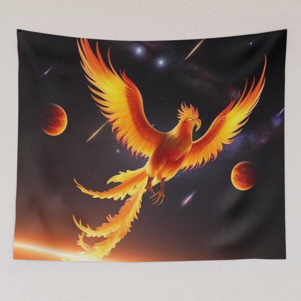 Item preview, Fiery Cosmic Phoenix designed and sold by Healio2.