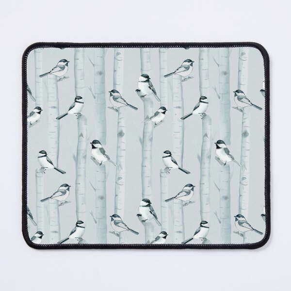 Item preview, Chickadees and Birch Trees designed and sold by ReesaAnneArt.