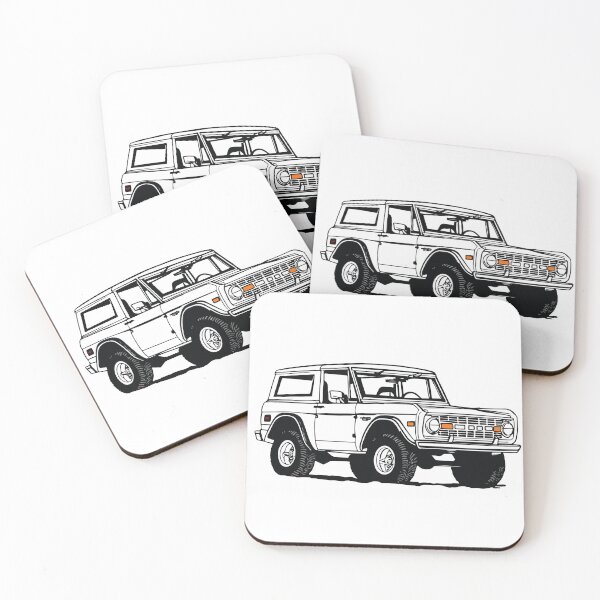 Item preview, Ford Bronco Line Drawing designed and sold by elmma design.