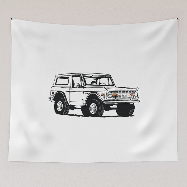 Item preview, Ford Bronco Line Drawing designed and sold by elmma design.