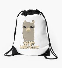 Spit Happens - Alpaca Grey Drawstring Bag