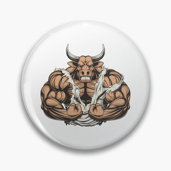 Item preview, strong ferocious bull, muscle ferocious bull, strong bull  designed and sold by GreyStanzione1.