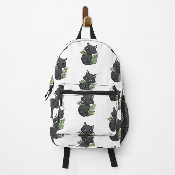 Item preview, Cute Black Kitten with Plants designed and sold by elmma design.