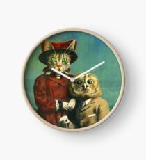 Reloj El búho y el gato del gatito