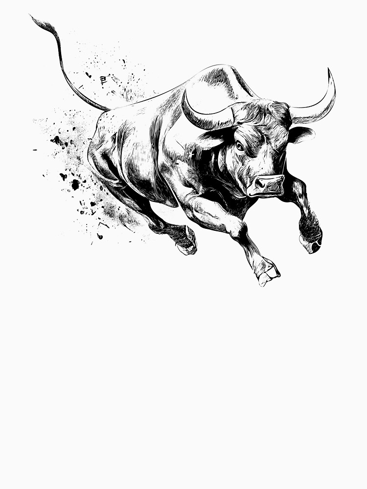 Tattoo Art Dangerous Bull With Beaked Horns Bovine Bullock Texture Photo  Background And Picture For Free Download - Pngtree