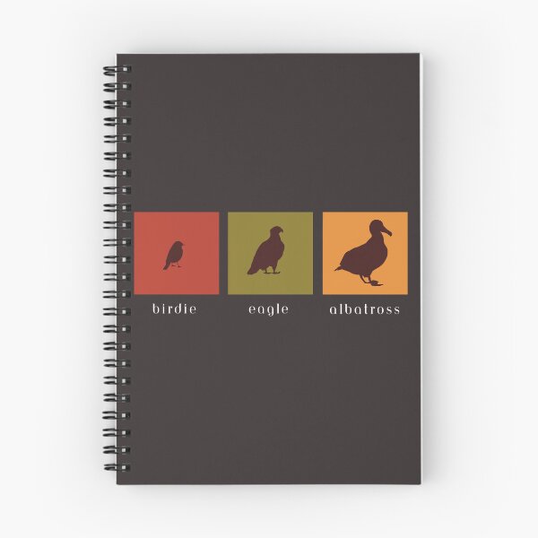 Artikelvorschau, Golf Birdie Eagle Albatross (weißer Text, Herbstfarben) entworfen und verkauft von kkhanart.