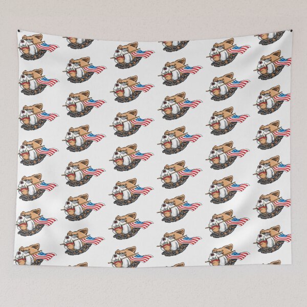 Item preview, bulldog with us flag, bulldog with us flag, pitbull us flag designed and sold by GreyStanzione1.