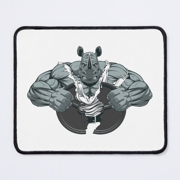 Item preview, strong rhinoceros athlete, strong rhinoceros, strong bear athlete designed and sold by GreyStanzione1.