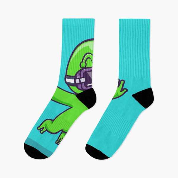 Item preview, Cute Alien Gaming VR in Space Cartoon Vector Icon designed and sold by hjian8219.