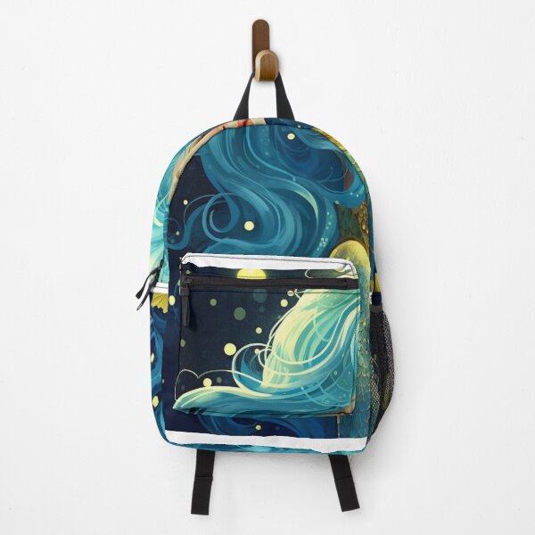 Item preview, A cartoon blue mermaid girl  designed and sold by aiphotosart.