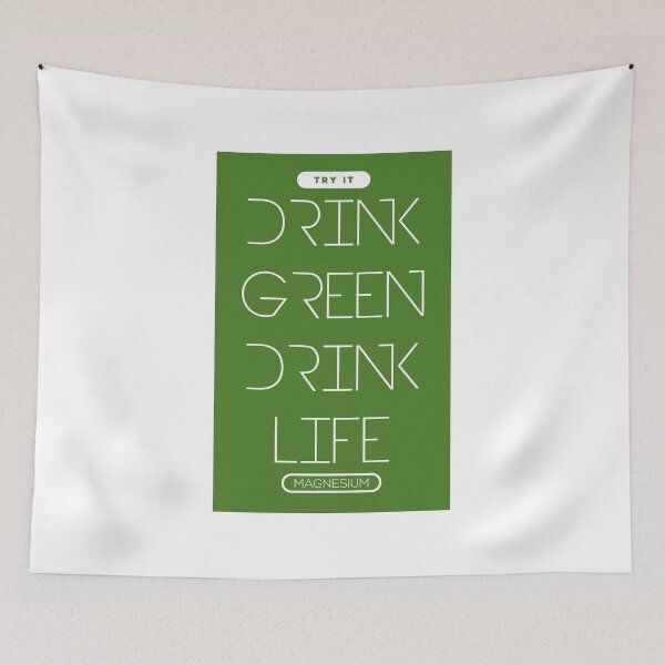 Item preview, Drink Green, Drink Life - Magnesium designed and sold by Xmepr.