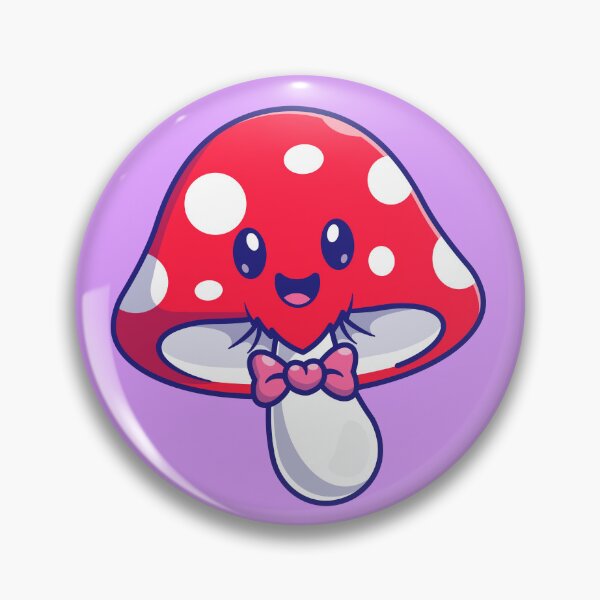 Item preview, Cute Mushroom with Bowtie Cartoon Vector Icon designed and sold by hjian8219.