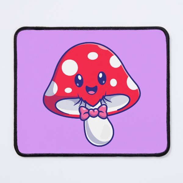 Item preview, Cute Mushroom with Bowtie Cartoon Vector Icon designed and sold by hjian8219.