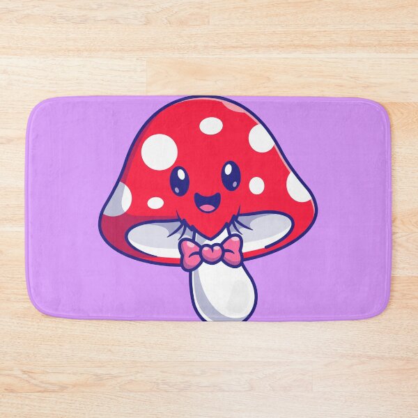 Item preview, Cute Mushroom with Bowtie Cartoon Vector Icon designed and sold by hjian8219.