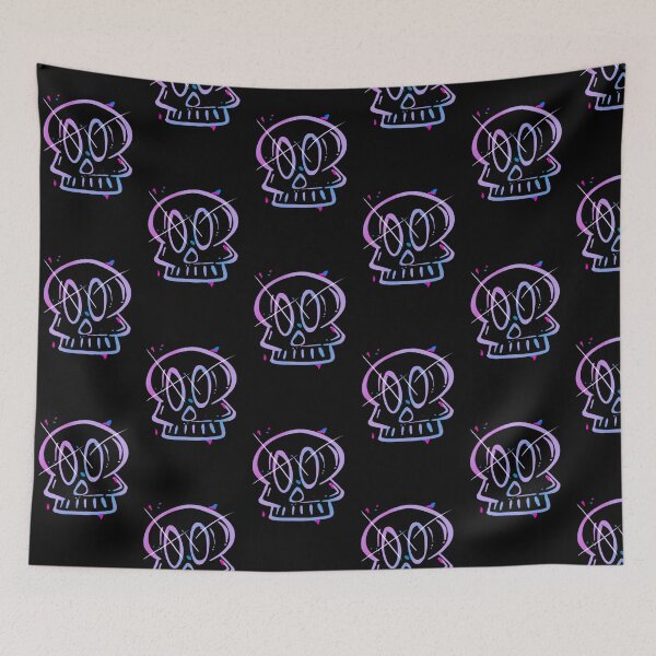 Item preview, Neon Graffiti Skull - Street Art  designed and sold by RoninUnknown.