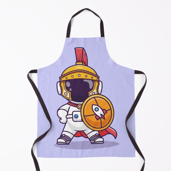 Item preview, Cute Astronaut Knight with Shield Cartoon Vector Icon designed and sold by hjian8219.