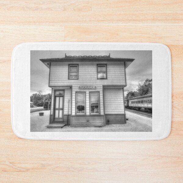 Item preview, Tuckahoe Train Station, Tuckahoe, NJ Monochrome designed and sold by BradKnorrArt.