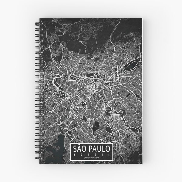 Item preview, Sao Paulo City Map of Brazil - Dark designed and sold by deMAP.