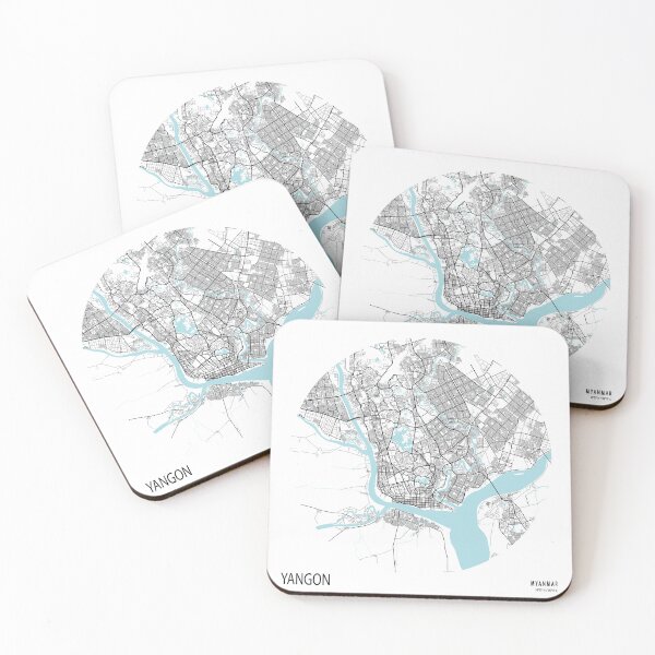 Item preview, Yangon City Map of Myanmar - Circle designed and sold by deMAP.