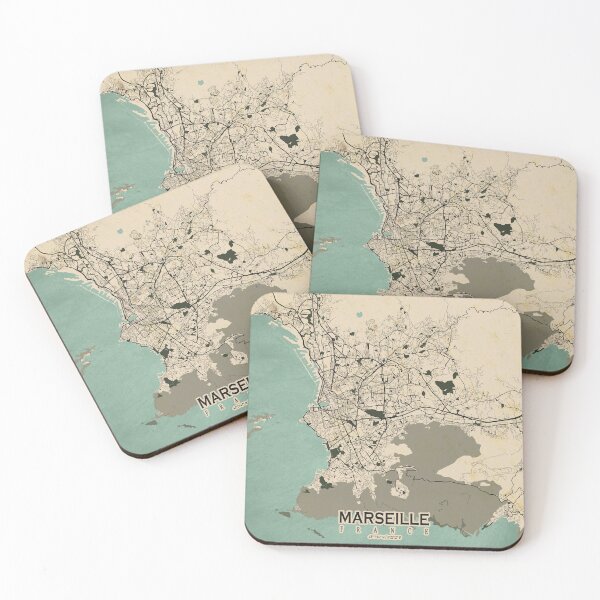 Item preview, Marseille City Map of France - Vintage designed and sold by deMAP.