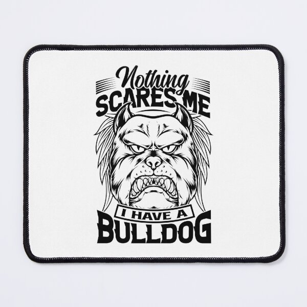 Item preview, bulldog head silhouette, bulldog head quotes, bulldog head mascot designed and sold by GreyStanzione1.
